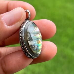 Silver Abalone Pendant